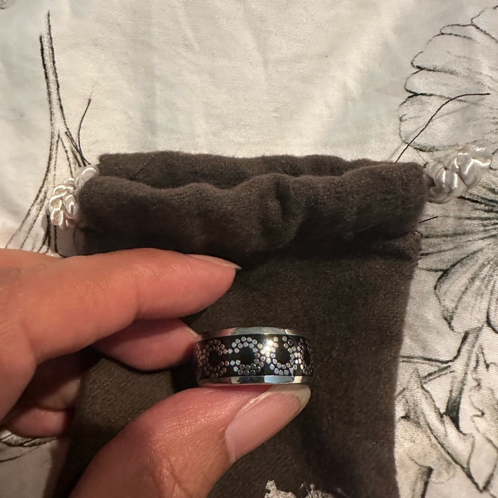 Coach Silver Intricate Jewelry Ring - Picture 2 of 4